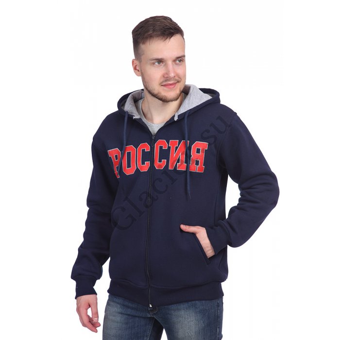 П-1935 Джемпер-толстовка для мужчин (3-х нитка)